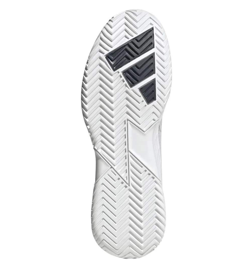 Мужские кроссовки теннисные Adidas Defiant Speed 2 M - dash grey/aurora ink/tech grey metallic