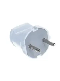 Вилка прямая разборная A113 6А, 230В, б/з, белая