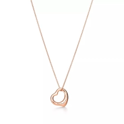 Подвеска из розового золота 18k,Tiffany ⚜️Open heart 16mm