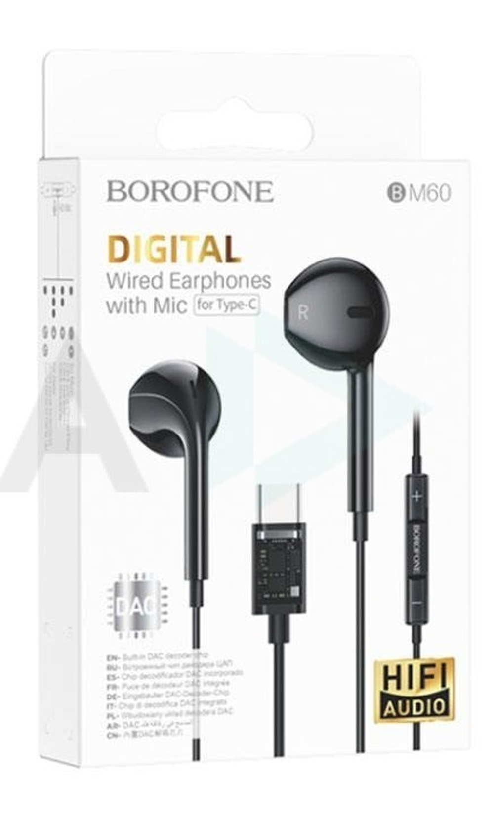 Наушники с микрофоном BOROFONE BM60 Type-C (черный)