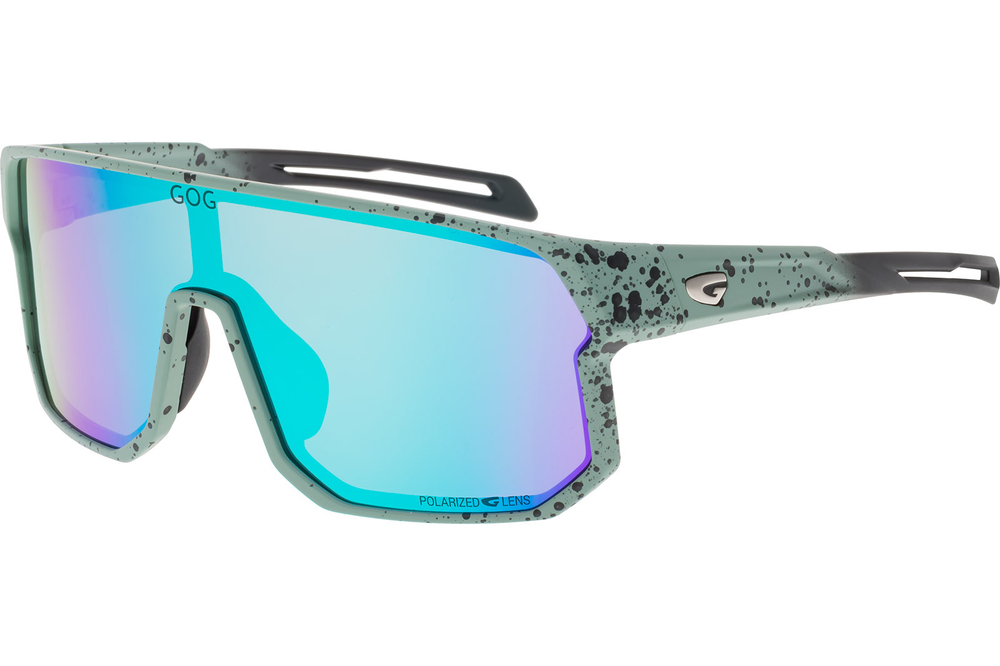 Спортивные очки GOG Vidar / Matt Green-Black / Polarized White-Blue Lens