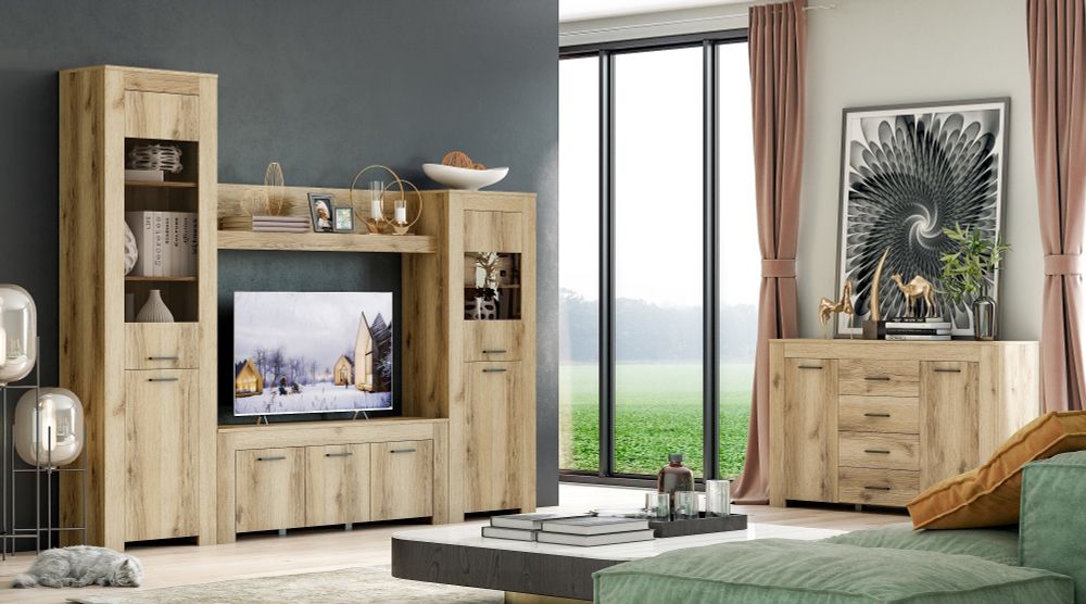 МС Квадро-33 Комод 1400 ЦРК.КВД.33 Дуб делано светлый