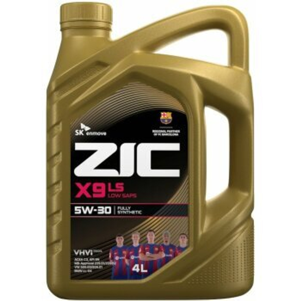 Масло моторное ZIC X9 LS 5w30 SN/CF, ACEA С3, Dexos2 4л