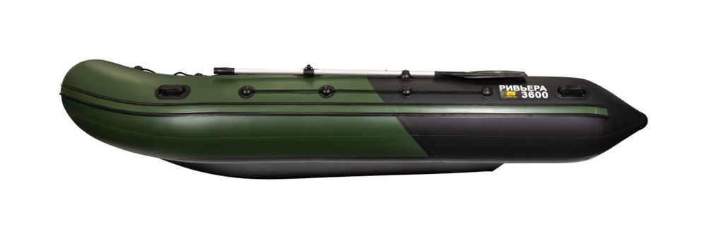 Ривьера Максима 3600 СК комби зеленый-черный (лодка ПВХ)