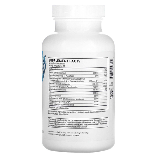 Thorne, добавка для поддержки эмоционального баланса, 120 капсул