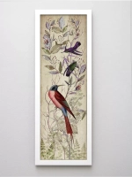 Комплект из двух картин на бумаге 18*50 см