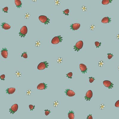 Ягоды и цветы земляники