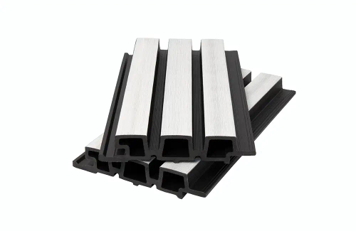 Фасадная панель брусковая двухцветная (33*165/138*3600 мм) POLIVAN NUSADUA white