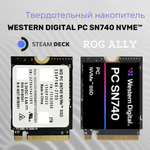 SSD диск 2 ТБ SSD Western Digital SN740 2230 PCIe 4.0 NVME для Steam Deck, Asus rog Ally, Surface laptop