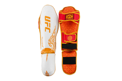 UFC Premium True Thai Защита голени, цвет красный/белый, размер S