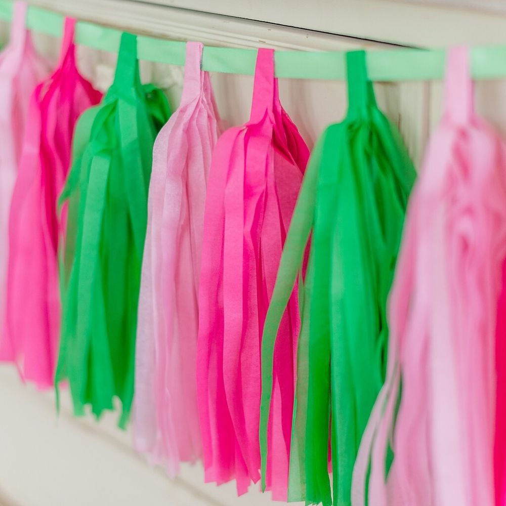 Гирлянда Тассел, Светло-розовый, 35*12 см, 12 листов.