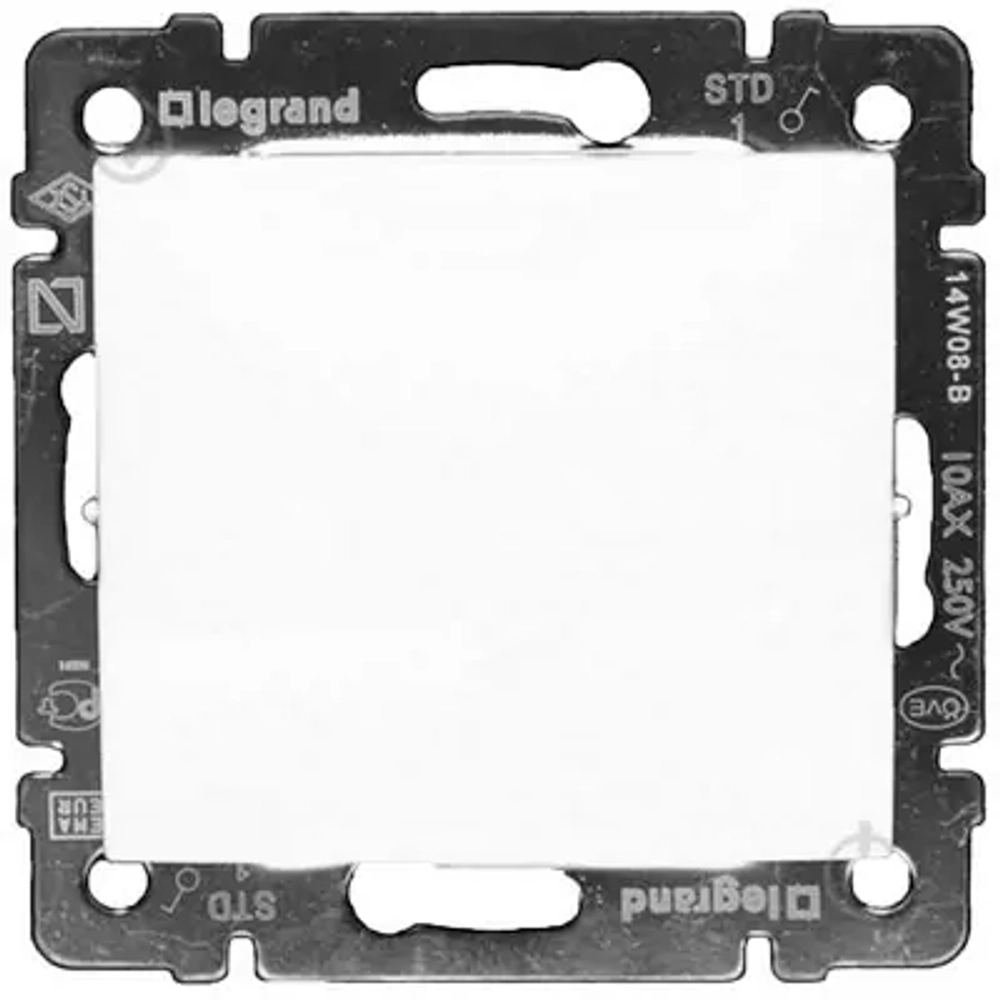 774401 Legrand Выключатель одноклавишный белый Valena