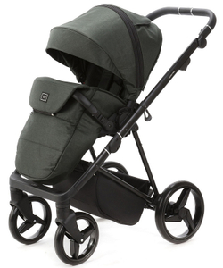 Детская коляска Adamex Quantum 2 в 1 Q-TK105 LUX (Т.ЗЕЛЕНЫЙ)