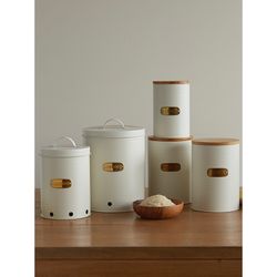 Банка для хранения крупы Irmel, 2,5 л, молочная