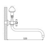 Смеситель для ванны Oute T67 T6723C
