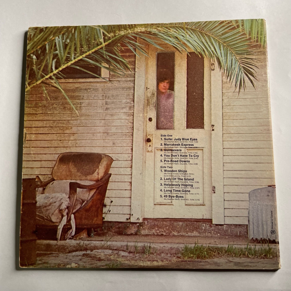 Винтажная виниловая пластинка LP Crosby, Stills and Nash (Канада 1971)