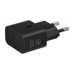 Сетевое зарядное устройство Samsung мощностью 25 Вт (USB-C) (GaN) и кабель USB-C (1 м) (EP-T2510), Чёрный