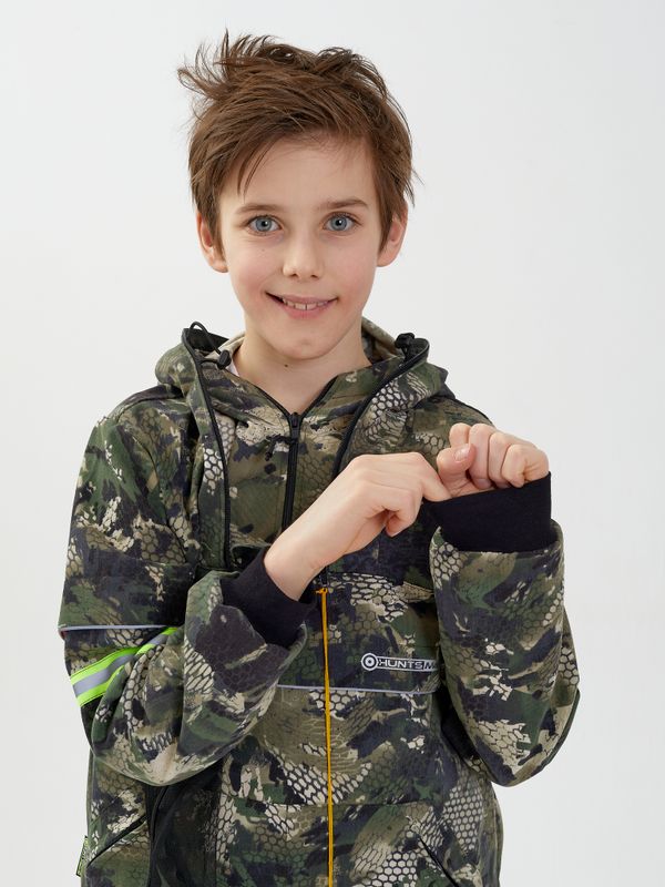 Костюм летний Антигнус-Детский ткань Твил-Пич цвет Зеленый питон