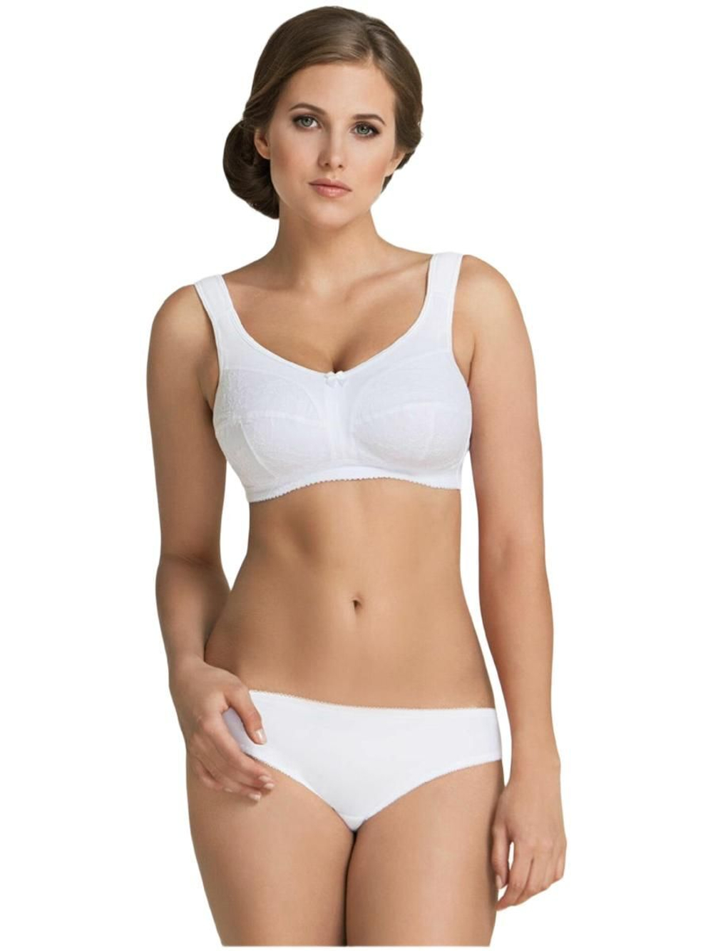 Бюстгальтер для фиксации экзопротеза молочной железы Valeria 100G белый