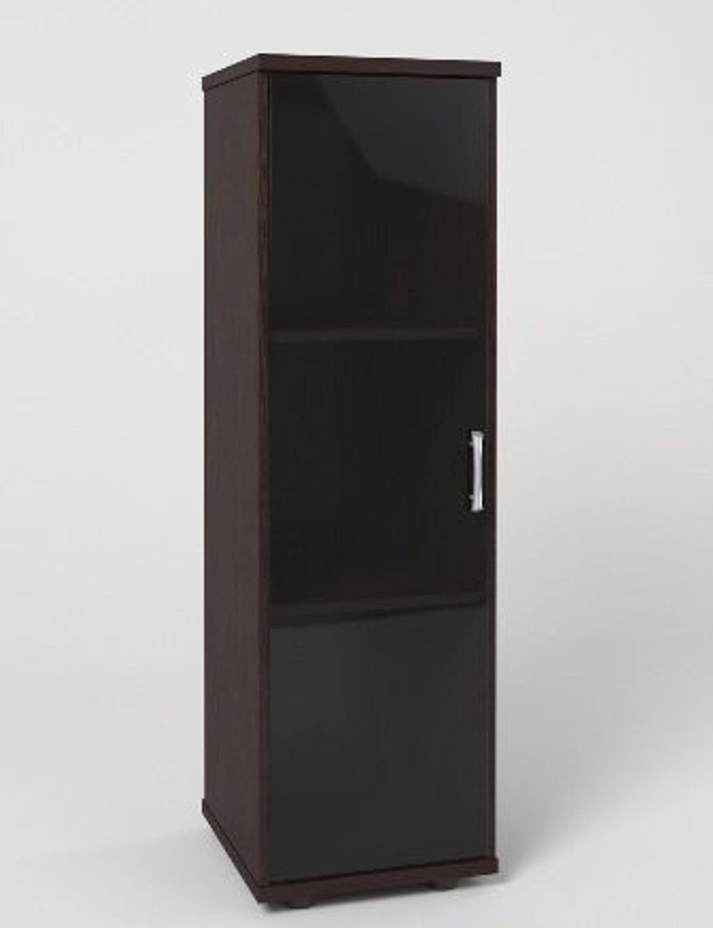 Пенал-колонка со стеклом КМ17 МОНОЛИТ