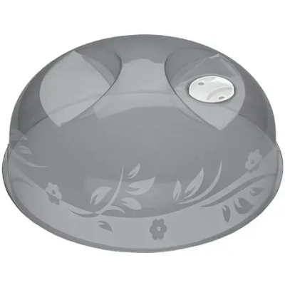 Крышка для хол-ка и свч печи d-23 см черный,цветы