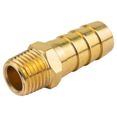 Штуцер пневматический наруж. резьба 1/4''- ''елочка''12мм Forsage F-MH04/08