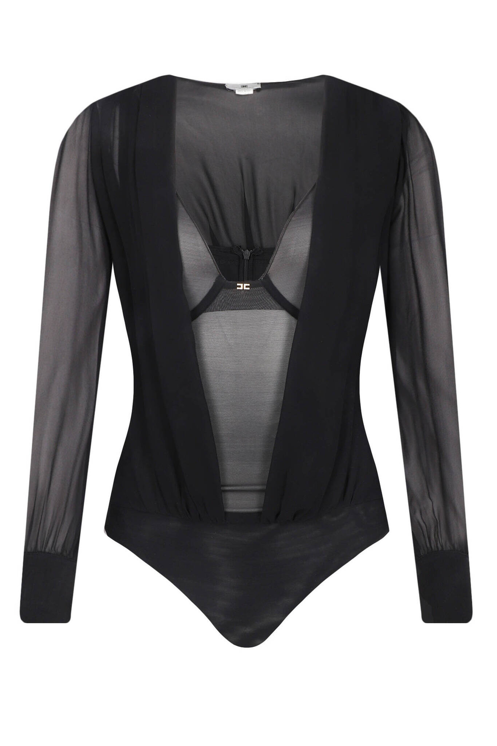 Шелковое боди Elisabetta Franchi - черный(CB00152E2)