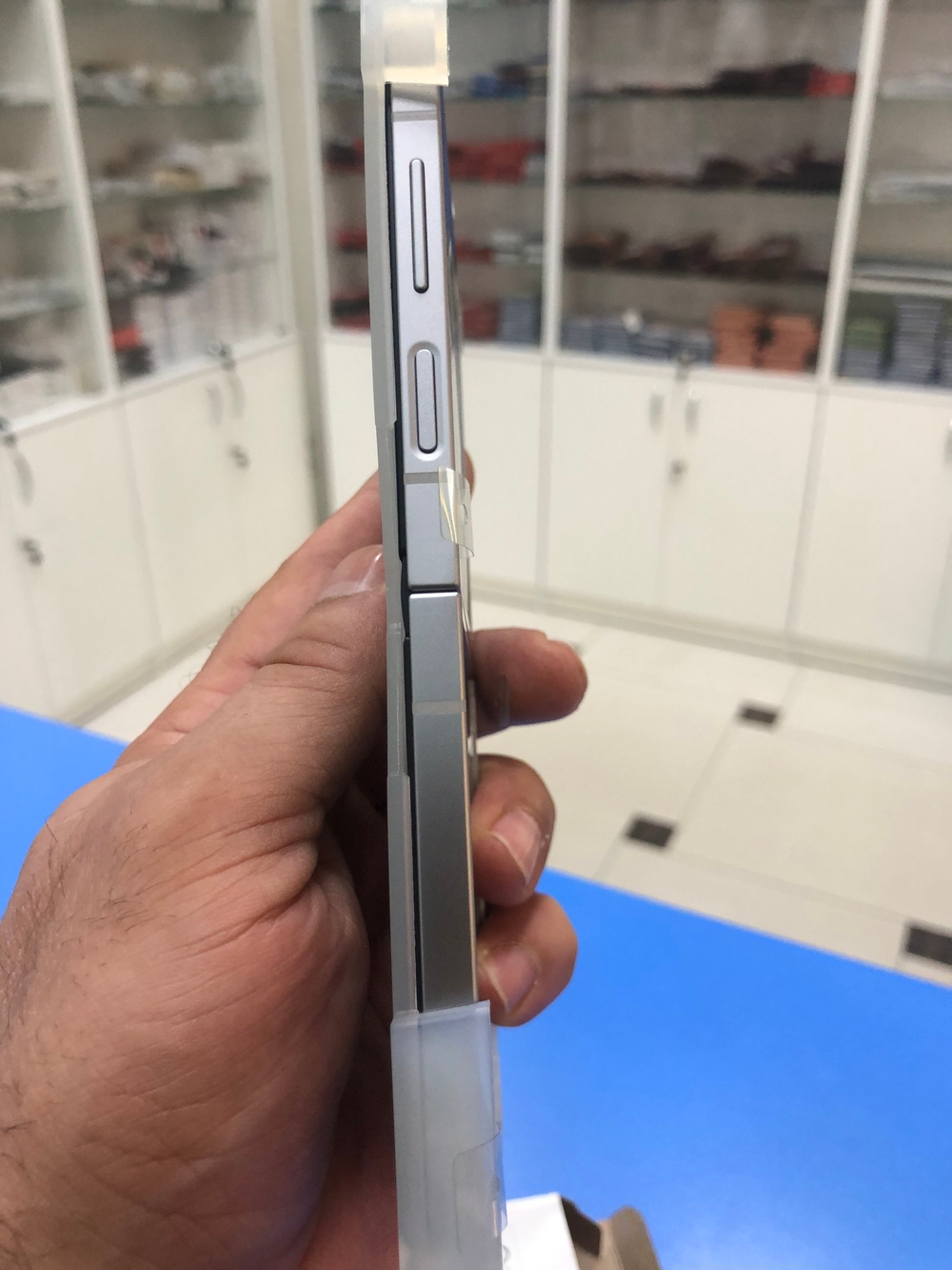 Дисплей в сборе с рамкой для Samsung F741 Z Flip 6 Silver Оригинал