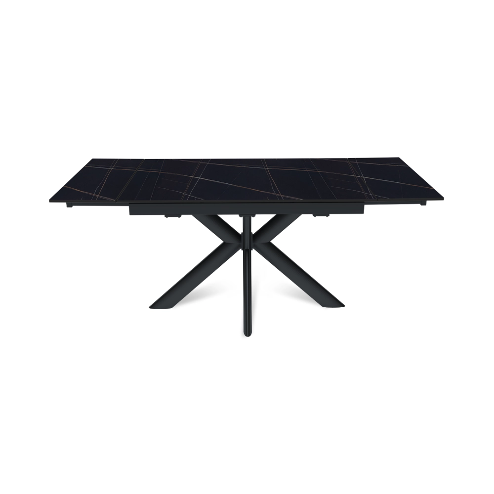 Стол раскладной Strong (120+30+30), керамика матовая Black Gold