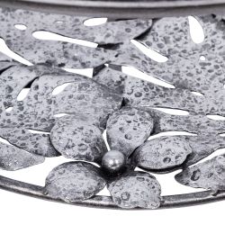 Столик декоративный Monstera Deliciosa (Монстера) Античное серебро