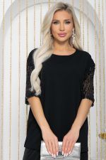 Блуза Богема (черная) Б12229-41 LT Collection