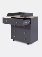 Комод RANT "ELSA PRO" с органайзером 80 см. 4 ящика (арт.125) Moon Grey