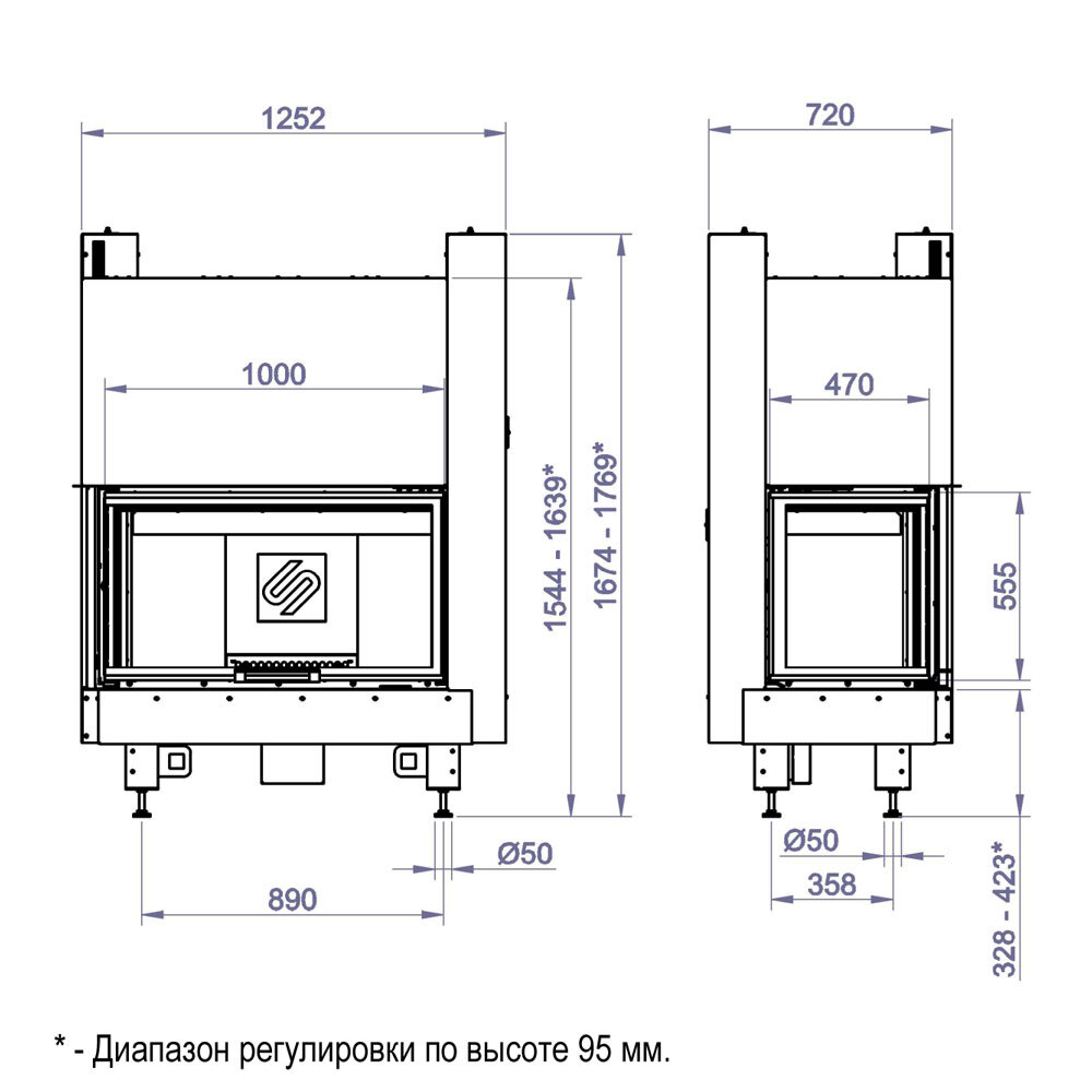 КАМИННАЯ ТОПКА CFR 1000B (STAV)