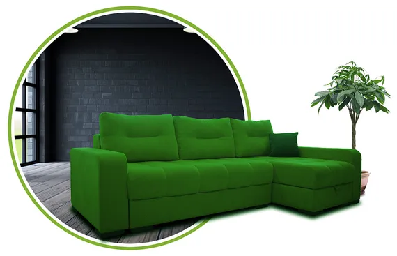 Диван с оттоманкой ФЛАГМАН