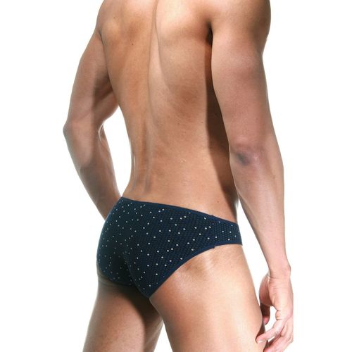 Мужские трусы слипы темно-синие DARKZONE DZN6515