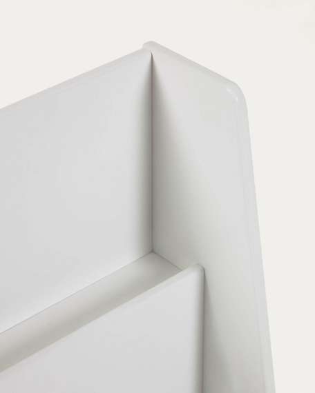 Книжный шкаф Adiventina из МДФ белого цвета 59,5 x 69,5 см