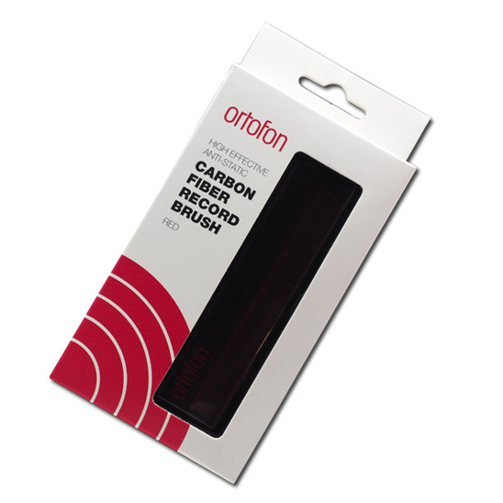 Щетка Для Виниловых Пластинок (Ortofon Carbon Fiber Record Brush Red)