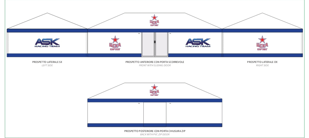 Палатка Gatel 10 х 6 (профиль 45х45)