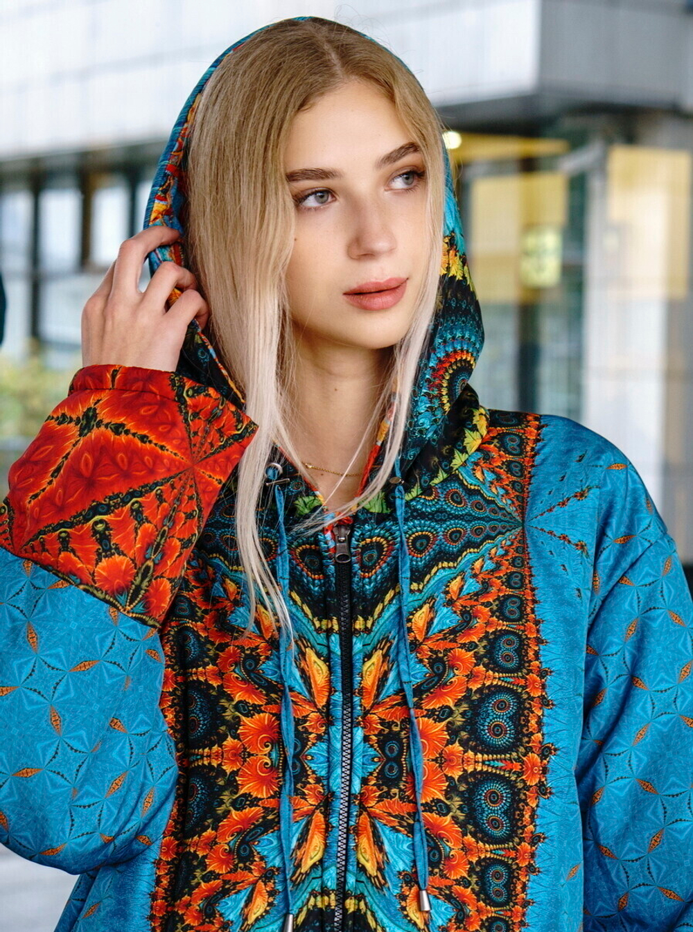 Двустороннее пальто-парка