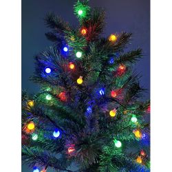 ENIN - 15BM ЭРА Гирлянда LED Нить Шарики d15мм, 5 м мультиколор, 220V