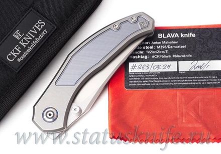 Нож CKF Blava (Малышев, M398, титан)