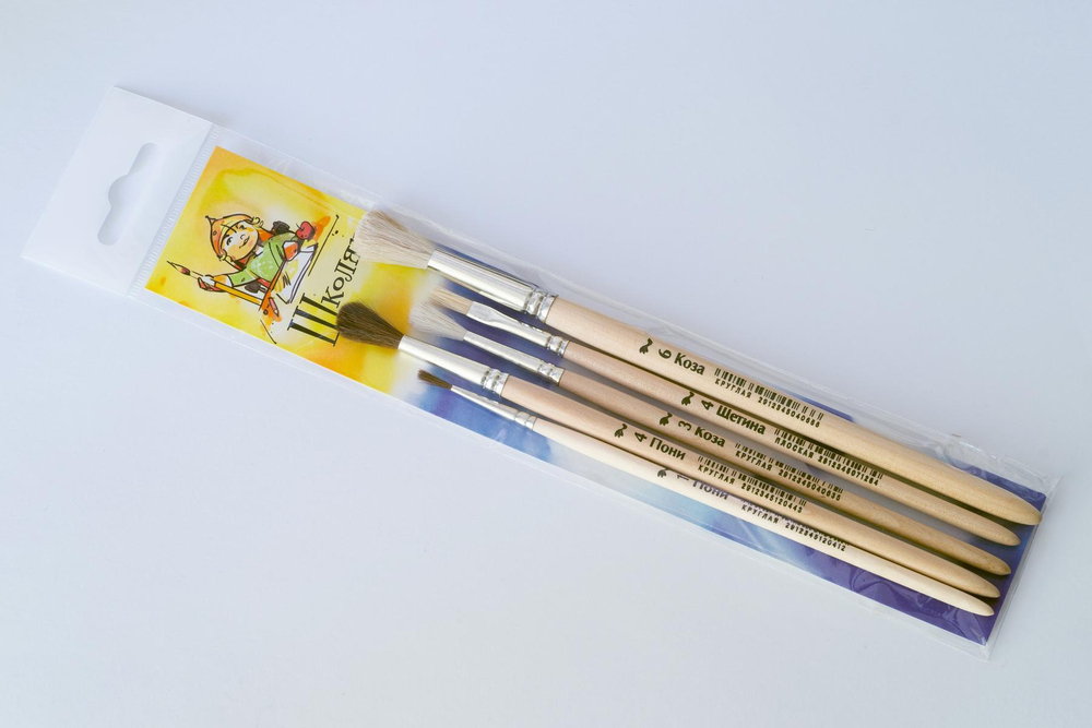 Набор 5 кистей "Школяр" Н5-18306 (Артком)