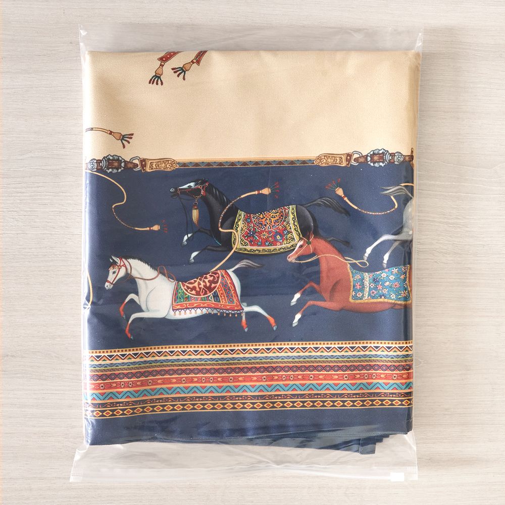 СКАТЕРТЬ "PASSAGE" 140Х180СМ ,БЕЖЕВЫЙ, 100% ХЛОПОК С ПРОПИТКОЙ,ТВИЛ