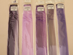 Прядь волос на заколке(искусственные), длина 50см, ширина 3,2см, цвет №12 темно-фиолетовый (1уп = 5шт)