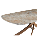 Стол керамический LA ALTA SANTANA Senafe 180/90*76, каркас античная бронза