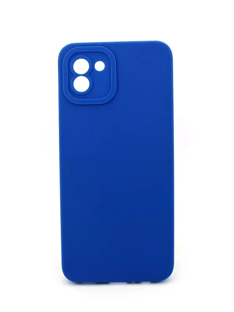 Накладка Samsung A03 силикон blue