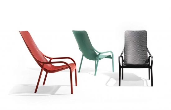 Лаунж-кресло пластиковое с подушкой Net Lounge