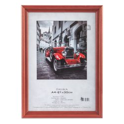 Фоторамка Image Art С20 60х80 деревянная из сосны, цвет красное дерево, вставка-прозрачный пластик | Image Art