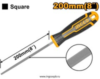 Напильник квадратный 200 мм INGCO HSSF088 INDUSTRIAL