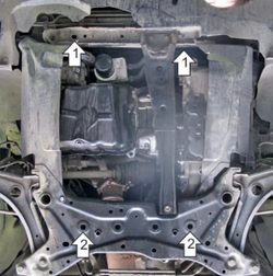 Защита двигателя и кпп для Dodge Caliber Motodor.72901